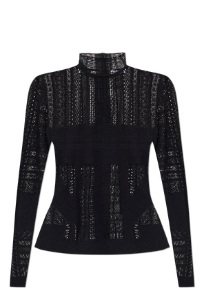 Lace top with a distinctive skull motif