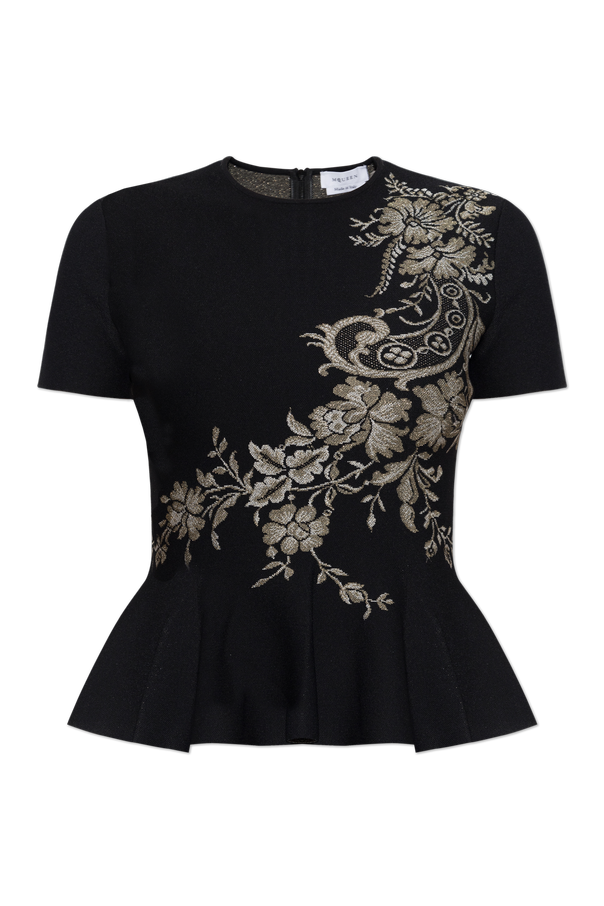Top with floral motif od Alexander McQueen