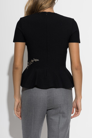 Alexander McQueen Top with floral motif