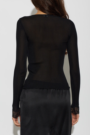 Saint Laurent Silk top with logo