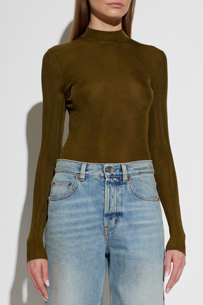 Saint Laurent Silk blouse with logo