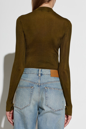 Saint Laurent Silk blouse with logo