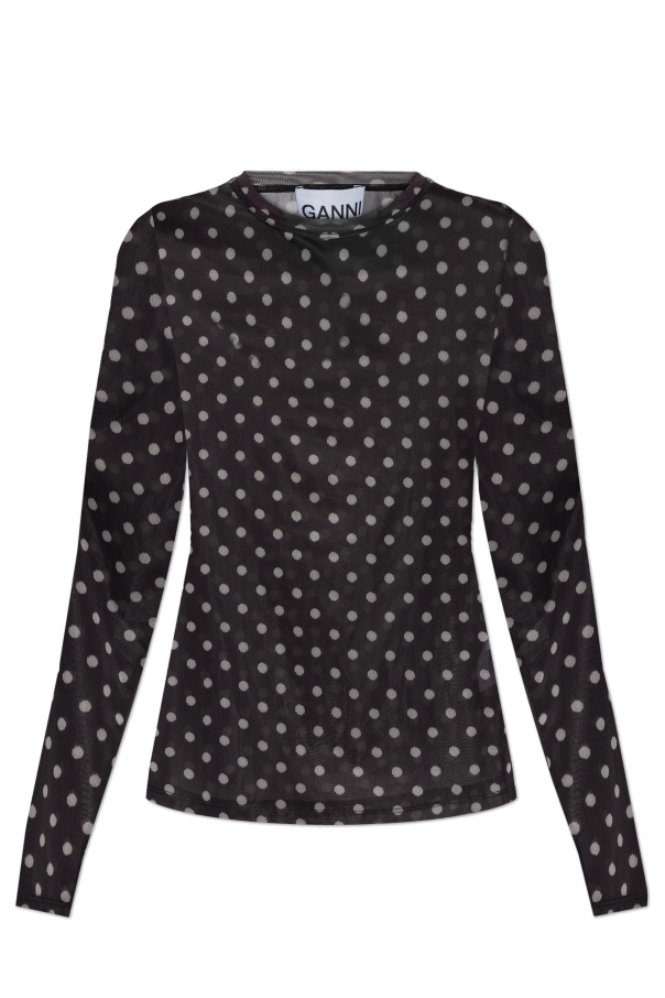 Ganni Polka dot pattern top