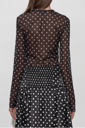 Ganni Polka dot pattern top