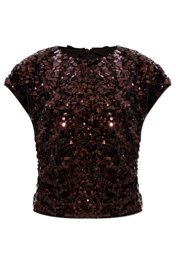 Top with an open back od Ganni