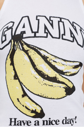 Ganni Top with a print