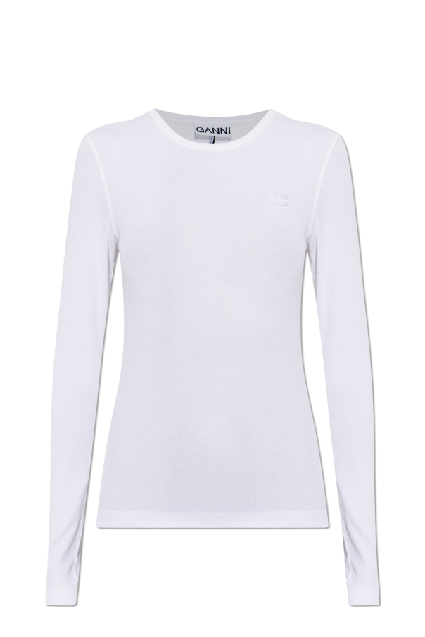 Ribbed long sleeve top od Ganni