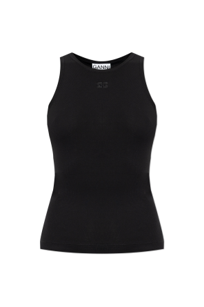 Geripptes ärmelloses Top