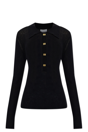 Polo de lana de corte ajustado
