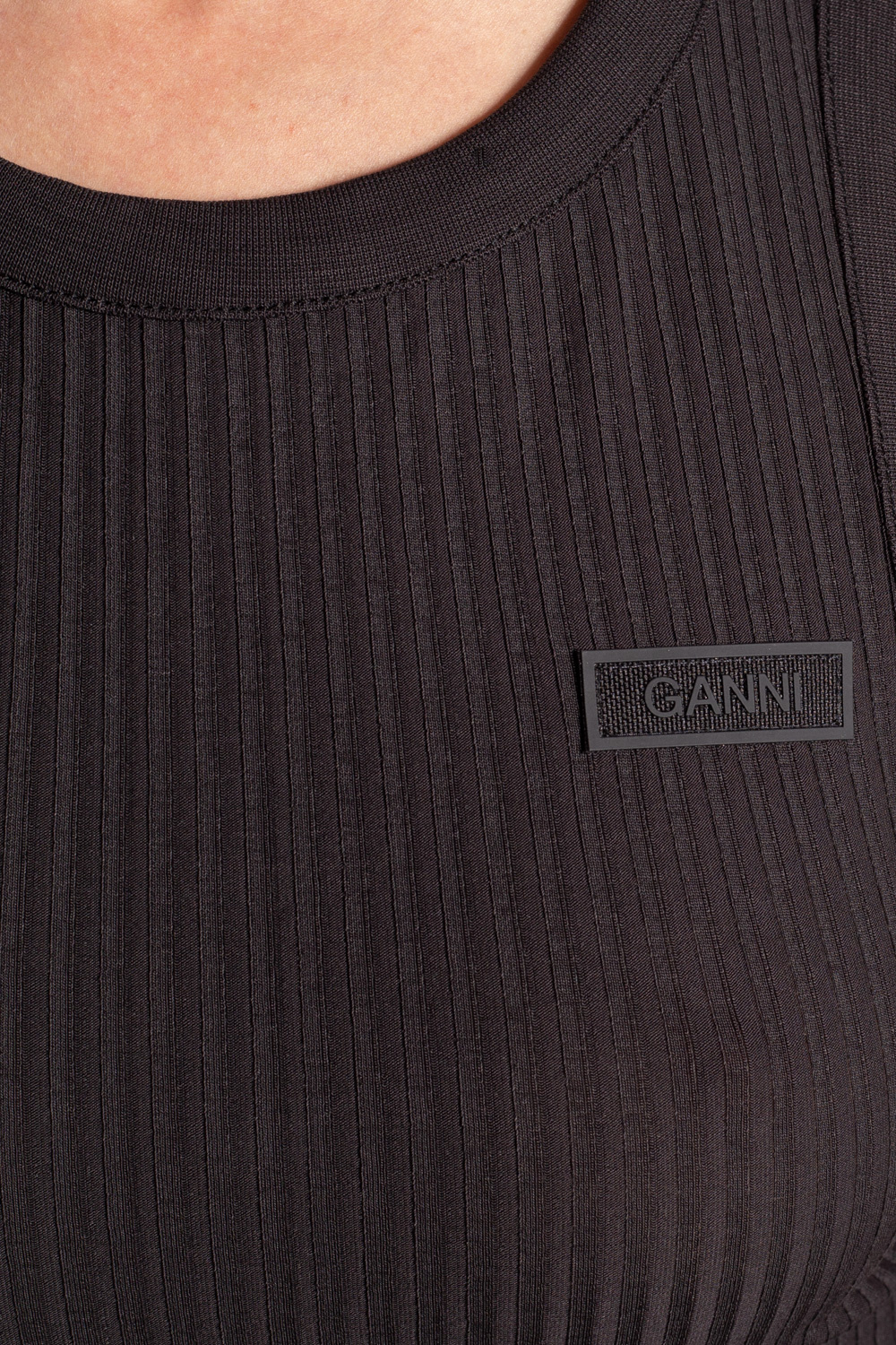 Ganni Ribbed top