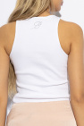 Blumarine WHITE Top with a heart-shaped appliqué