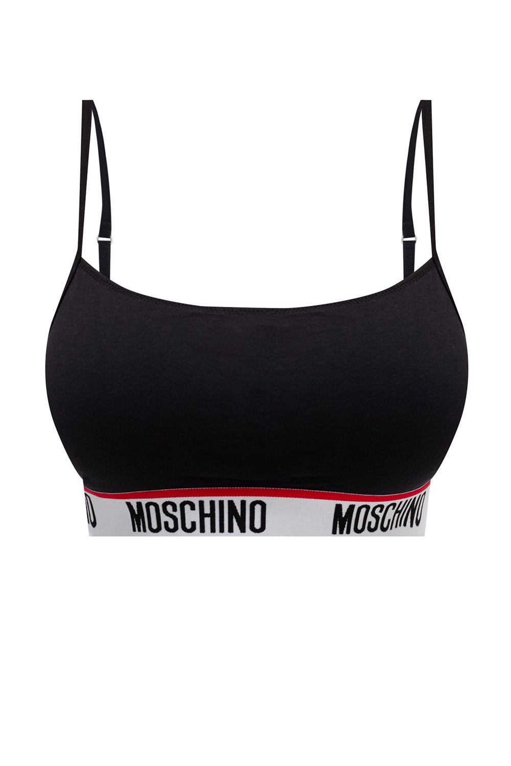 Moschino Bra With Logo in Black
