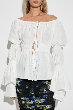 Blumarine Top con frunces