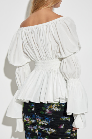 Blumarine Top con frunces