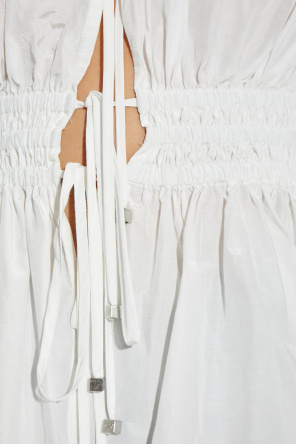 Blumarine Top con frunces