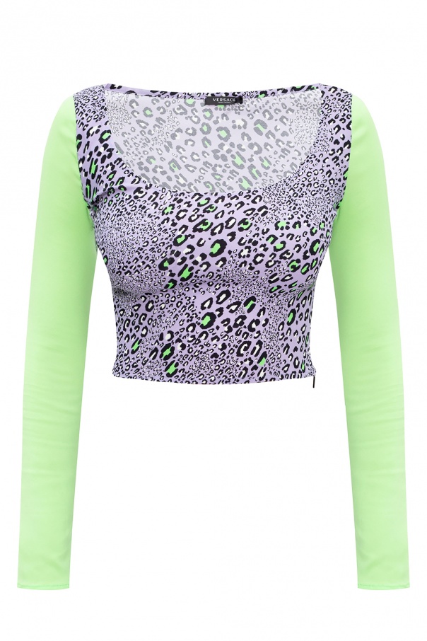 Versace Leopard-printed top