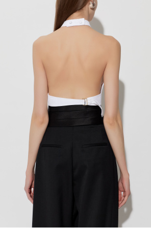Alaïa Pleated sleeveless top