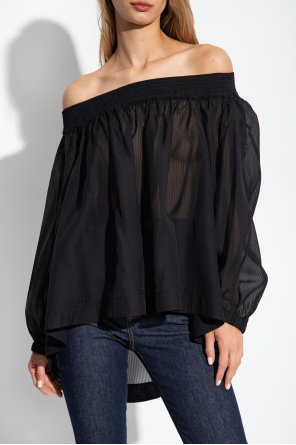 Alaïa Top with puff sleeves