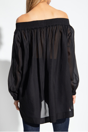 Alaïa Top with puff sleeves