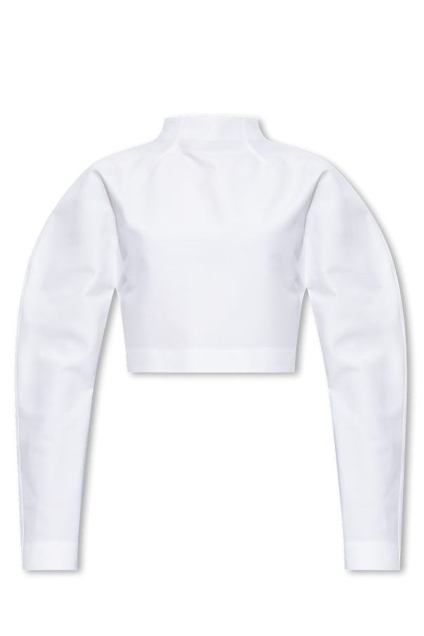 Cropped top with standing collar od Alaïa