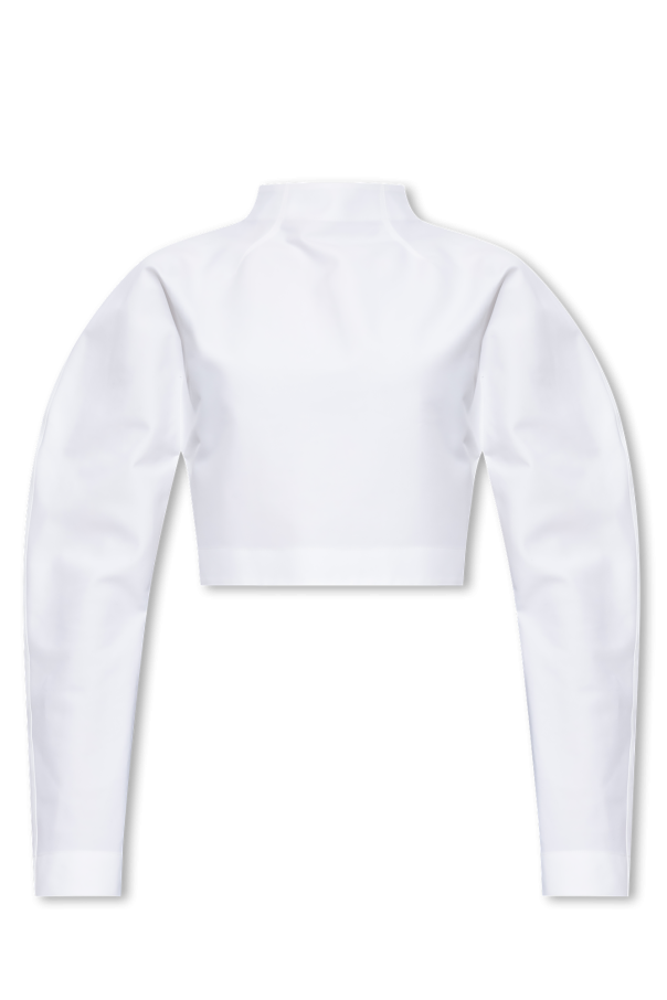 Alaïa Cropped top with standing collar