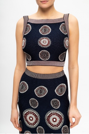 Alaïa Patterned tank top