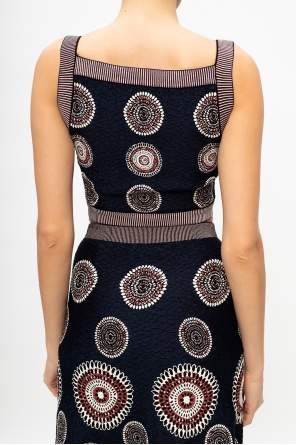 Alaïa Patterned tank top