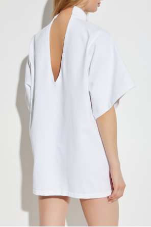 Alaïa Top with a stiff stand-up collar