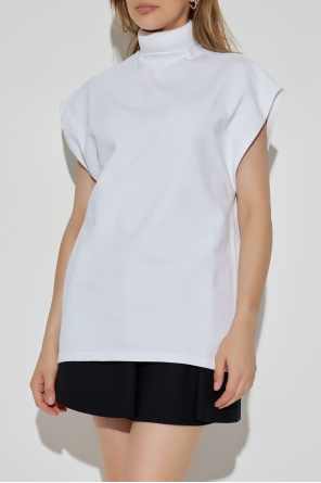 Alaïa Top with a stiffened stand-up collar