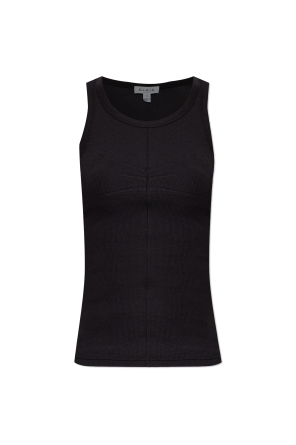 Prążkowany top bez rękawów