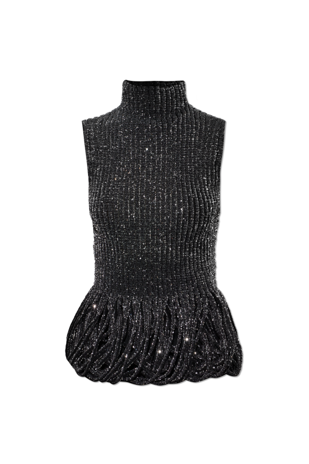 Sleeveless turtleneck top od Alaïa