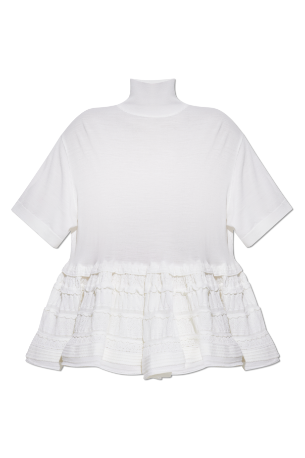 Turtleneck top with ruffles od Alaïa