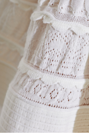 Alaïa Top mit Turtleneck und Volants