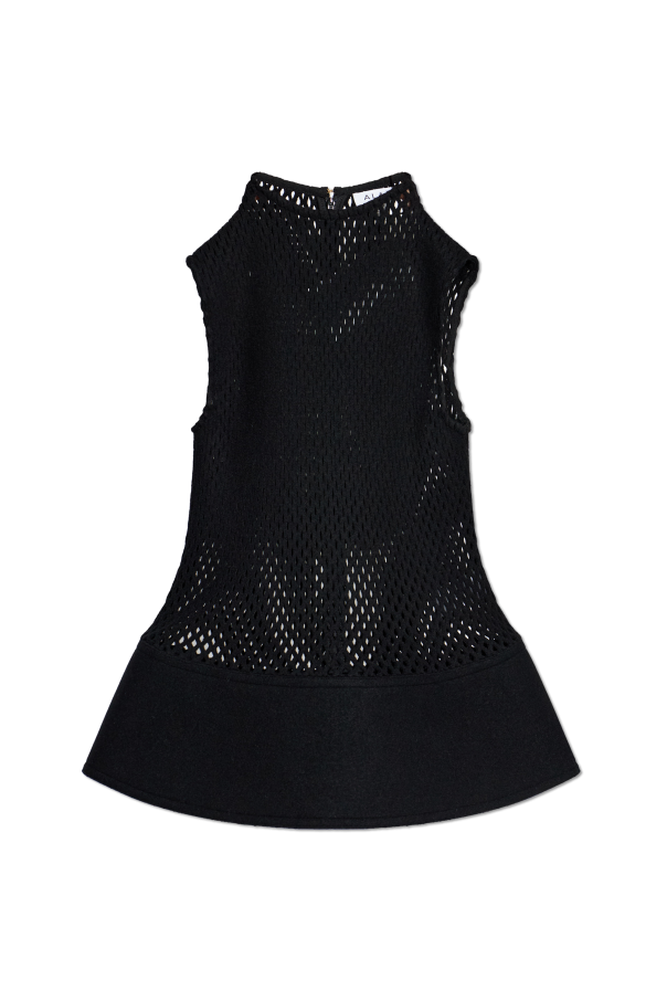 Sleeveless perforated top od Alaïa