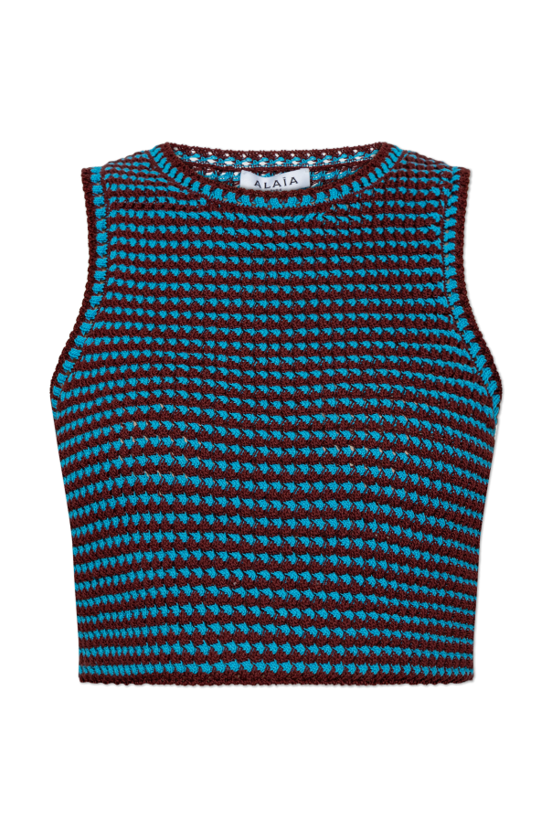 Short crochet top od Alaïa