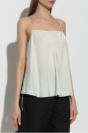 Alaïa Satin top tied at the sides