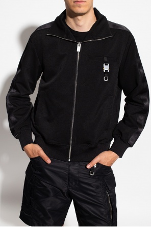 1017 ALYX 9SM Sweatshirt Nike Sportswear Hoodie FZ preto logótipo branco