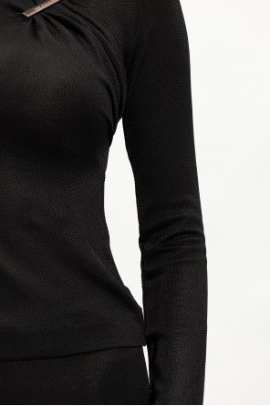 1017 ALYX 9SM Stand-collar Cotton-poplin Shirt Womens Black