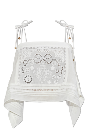 Short openwork top