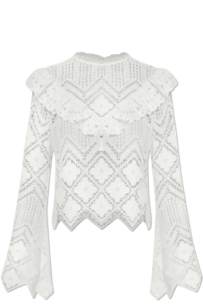 Lace top with long sleeves