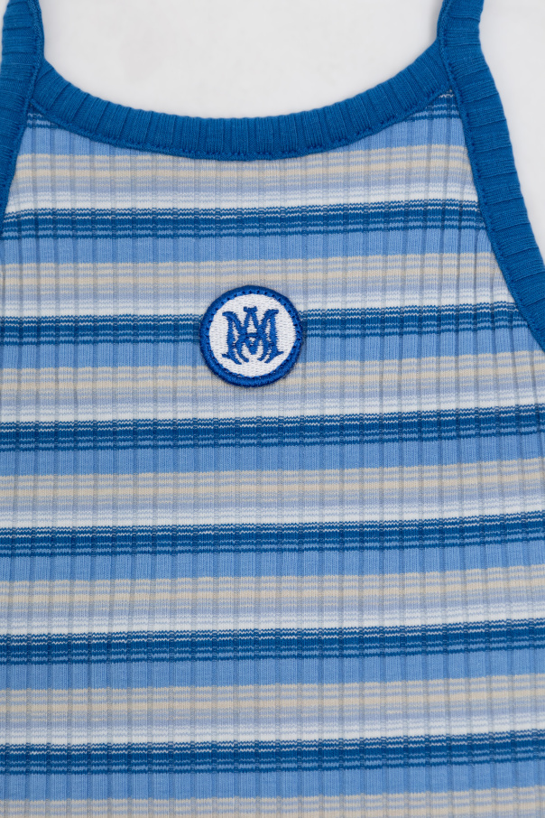 Amiri Kids Top with a striped pattern