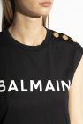 Balmain BLACK T-shirt with logo