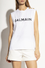 Balmain WHITE T-shirt with logo