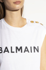Balmain WHITE T-shirt with logo