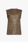 Balmain GREEN Sleeveless T-shirt