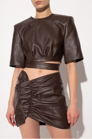 The Mannei ‘Atlass’ leather top