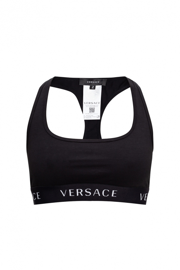 Versace Sports bra with logo