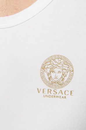 Versace raf simons x fred perry printed patch oversized t shirt item