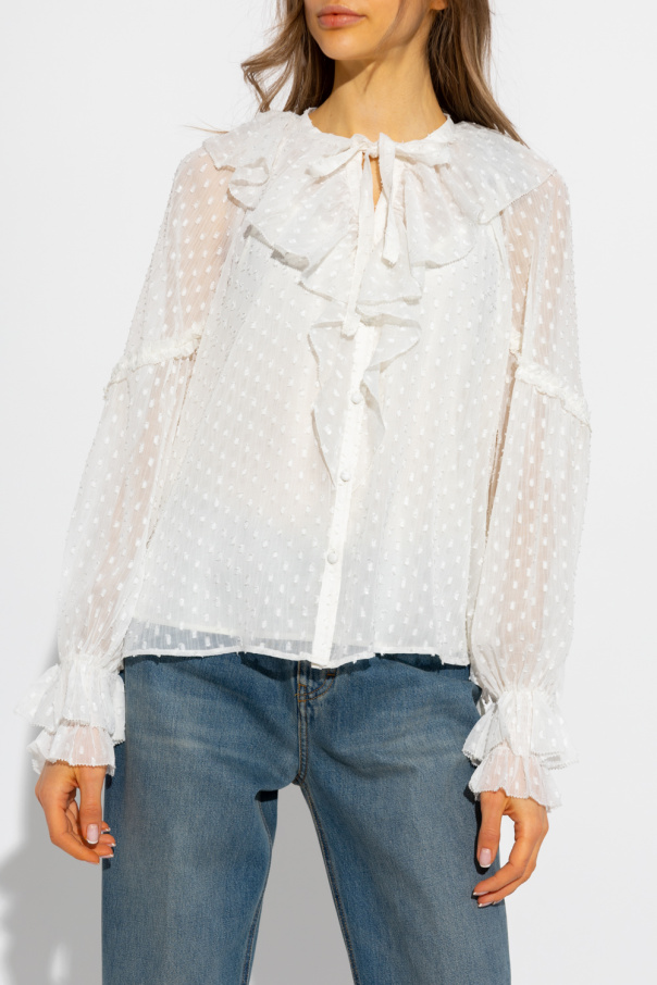 allsaints ava denim shirt