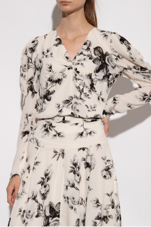 Erdem Top with floral motif